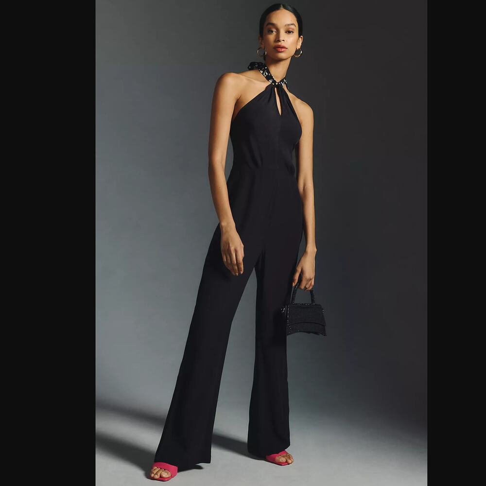 Scotch & Soda Bow Halter Jumpsuit - New Large